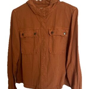 Nicole Miller Terracotta Snap Jacket